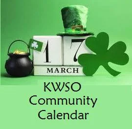 KWSO Calendar for Tue., Mar. 17, 2026