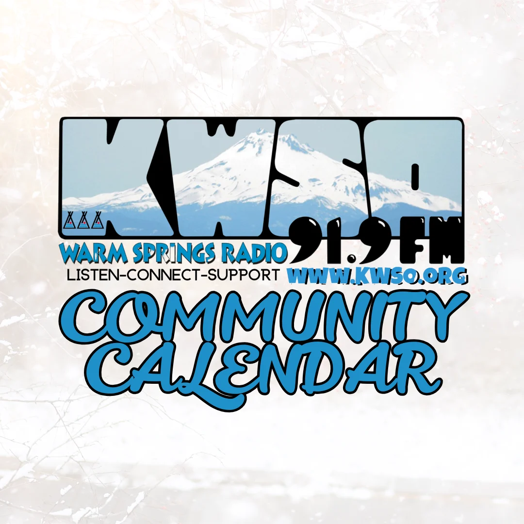 KWSO Calendar for Mon., Jan. 26, 2026