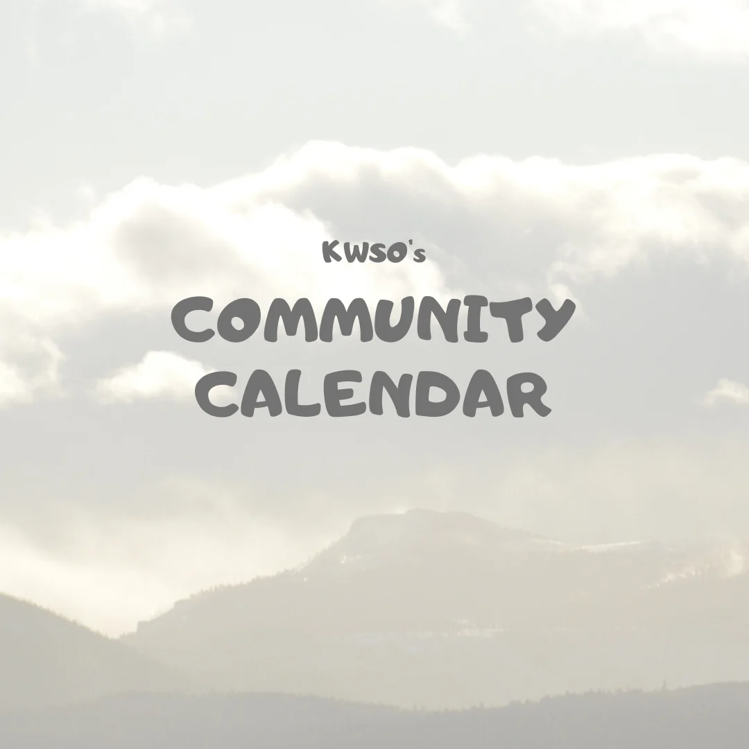 KWSO Calendar for Fri., Sep. 25, 2026