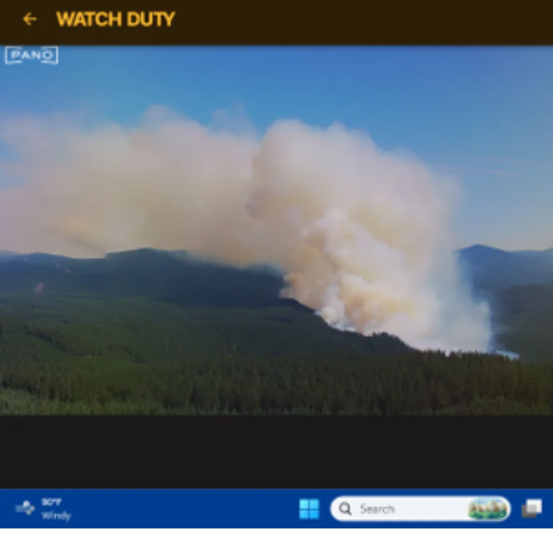 New "Austin Fire" Burning West of Warm Springs Reservation