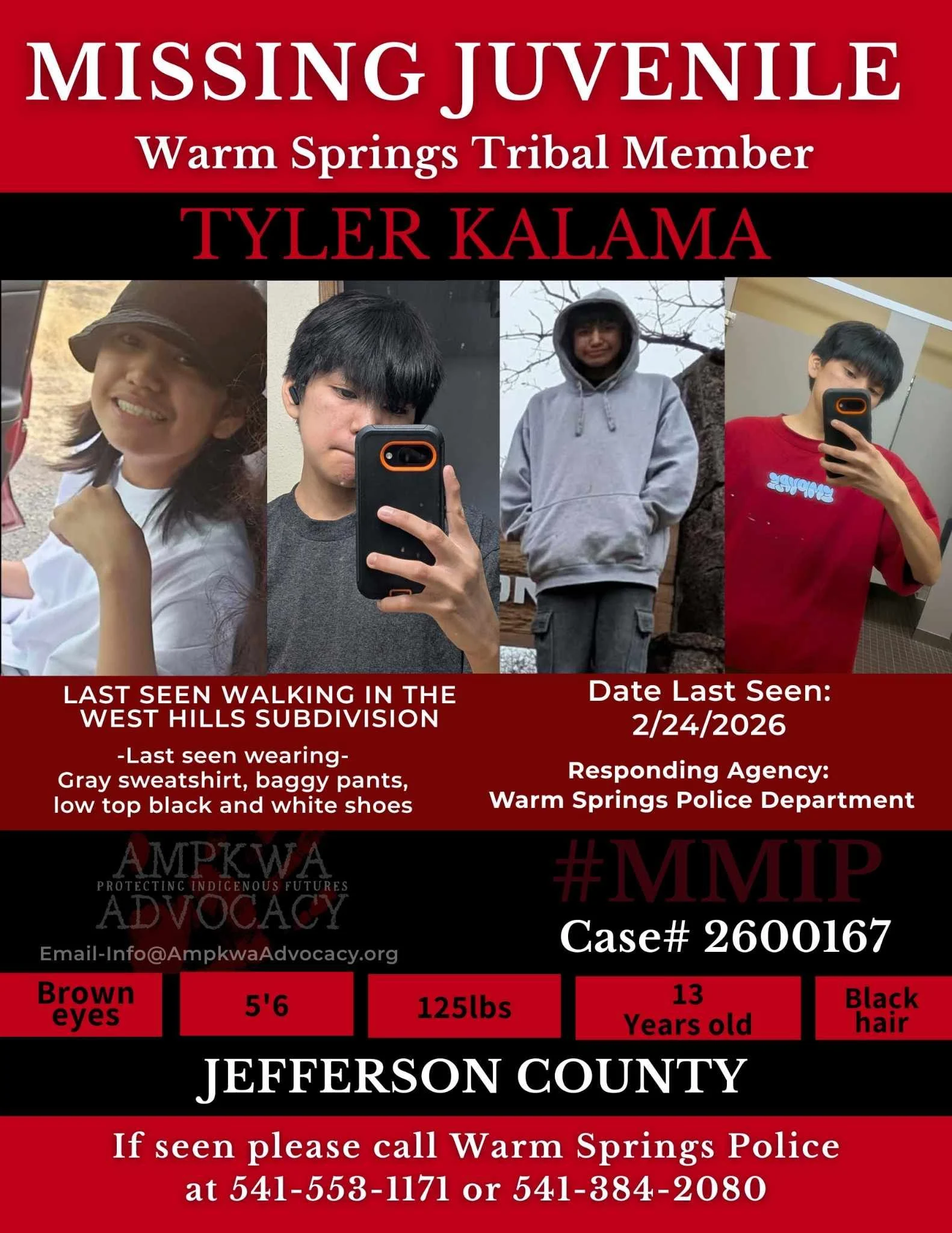 Tyler Kalama Still Missing