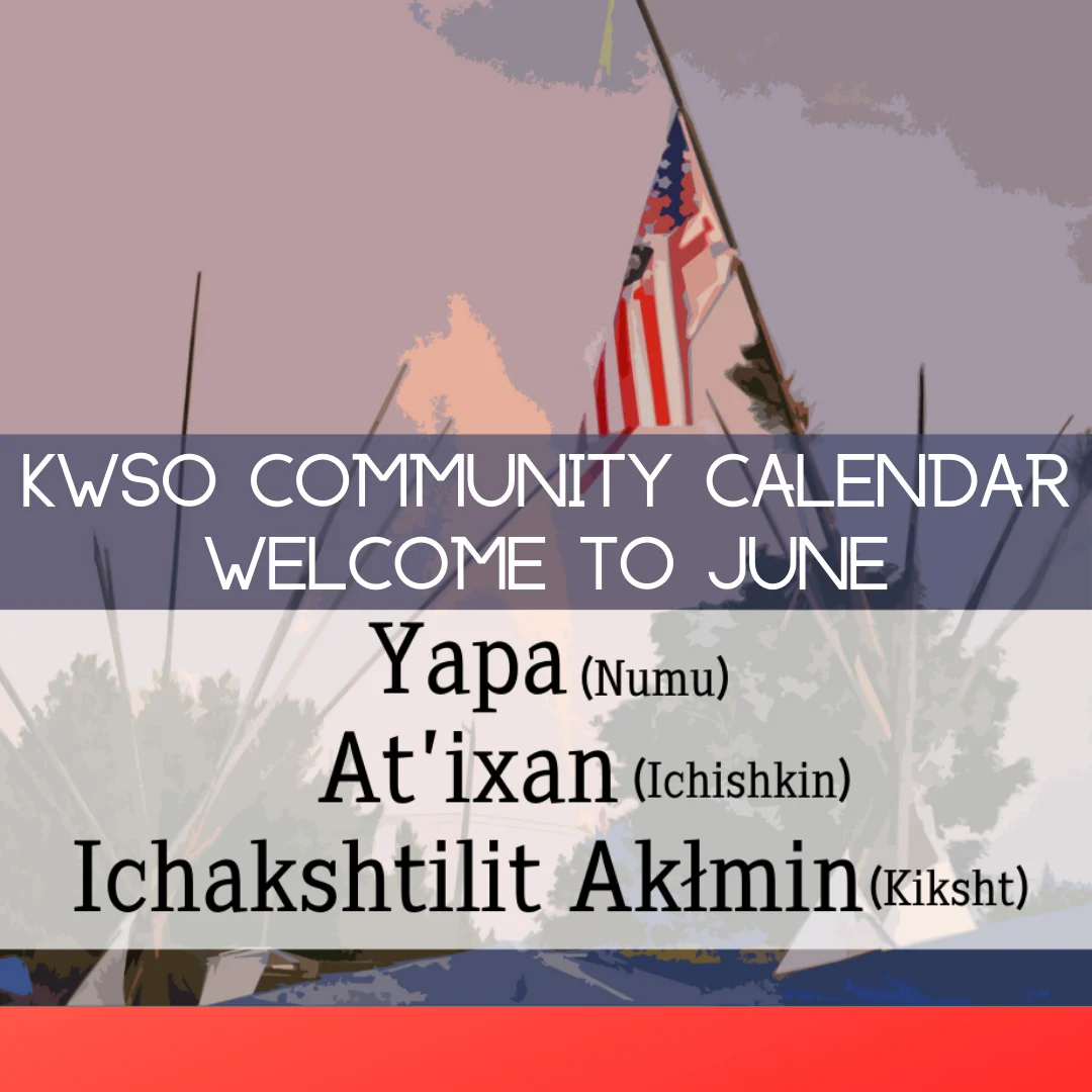 KWSO Calendar for Mon., Jun. 1, 2026