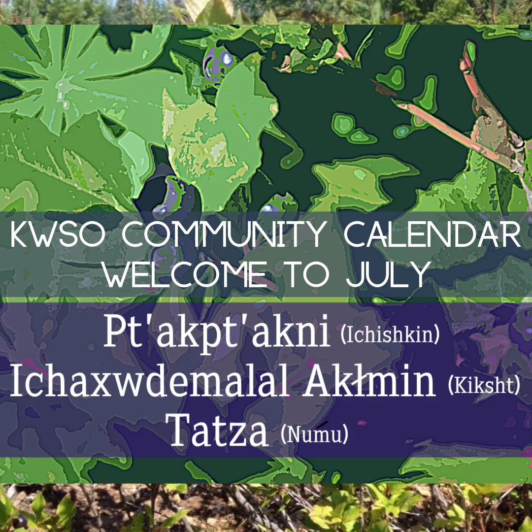 KWSO Calendar for Wed., Jul. 1, 2026