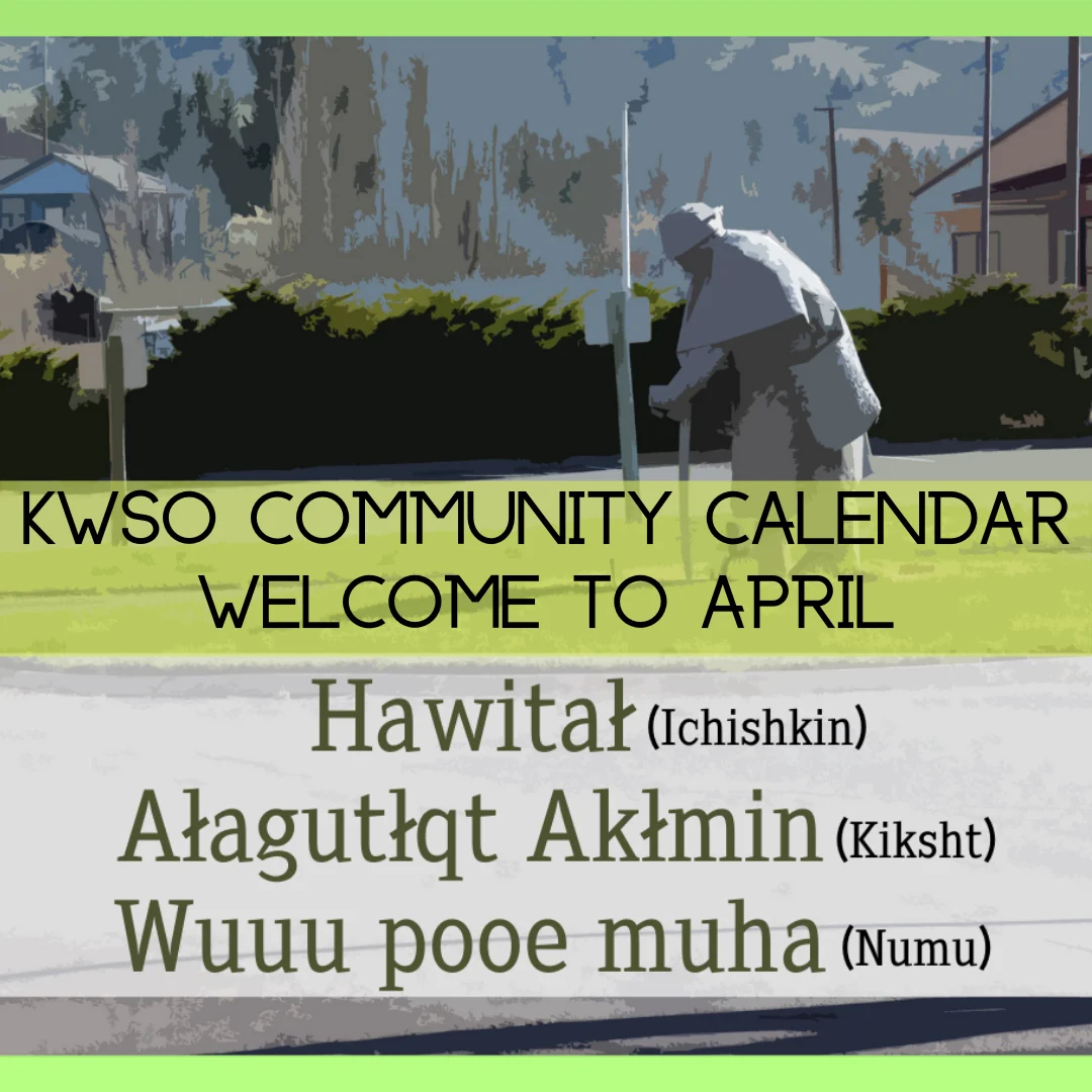 KWSO Calendar for Wed., Apr. 1, 2026