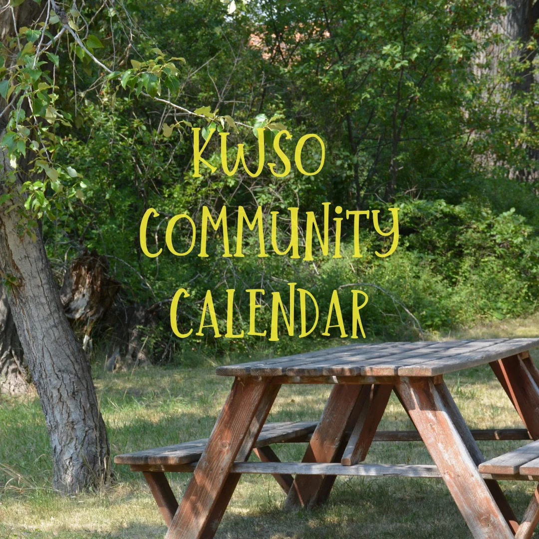 KWSO Calendar for Mon., Aug. 24, 2026