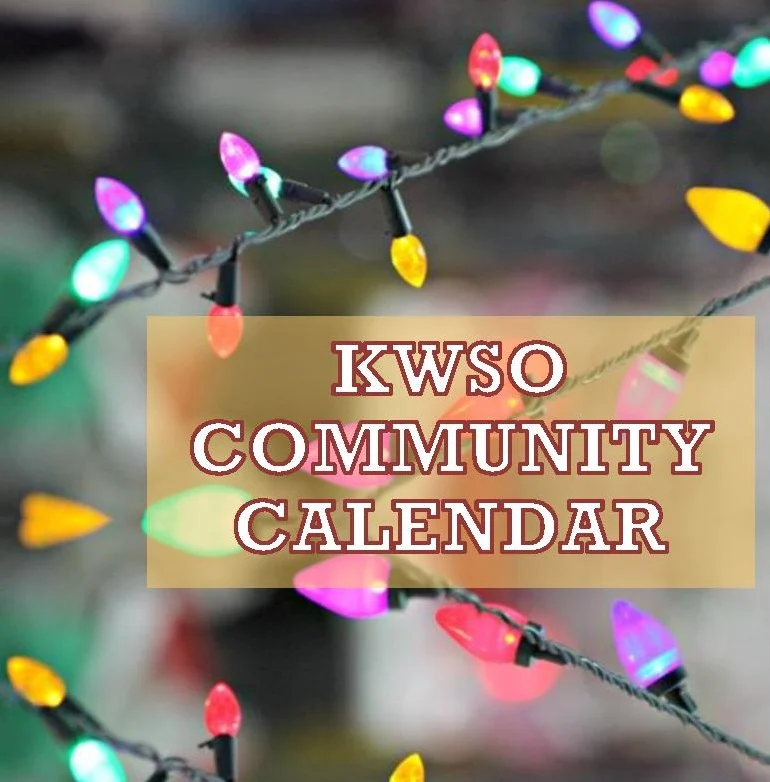 KWSO Calendar for Mon., Dec. 22, 2025