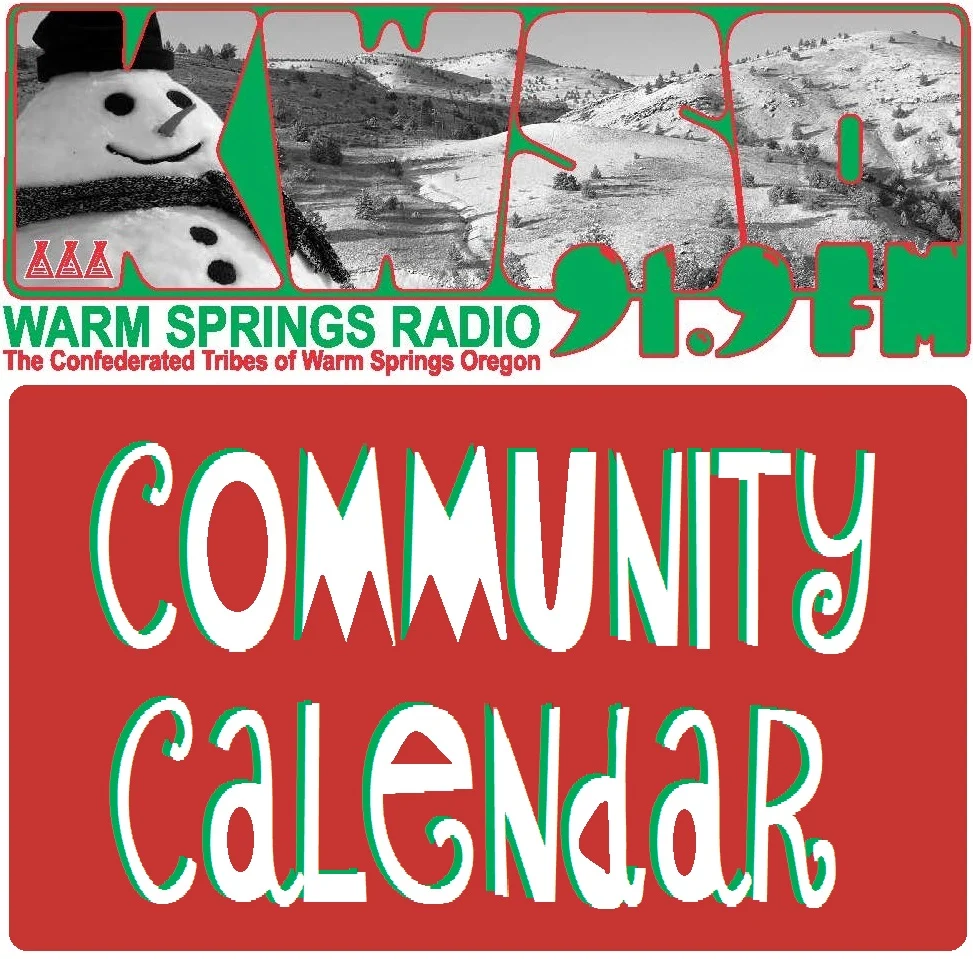 KWSO Calendar for Sat., Dec. 27, 2025