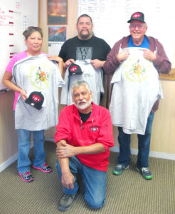 Lee-Ann Tufti, Charles Hudson and Harry Phillips, with Bob Medina at Dispatch.