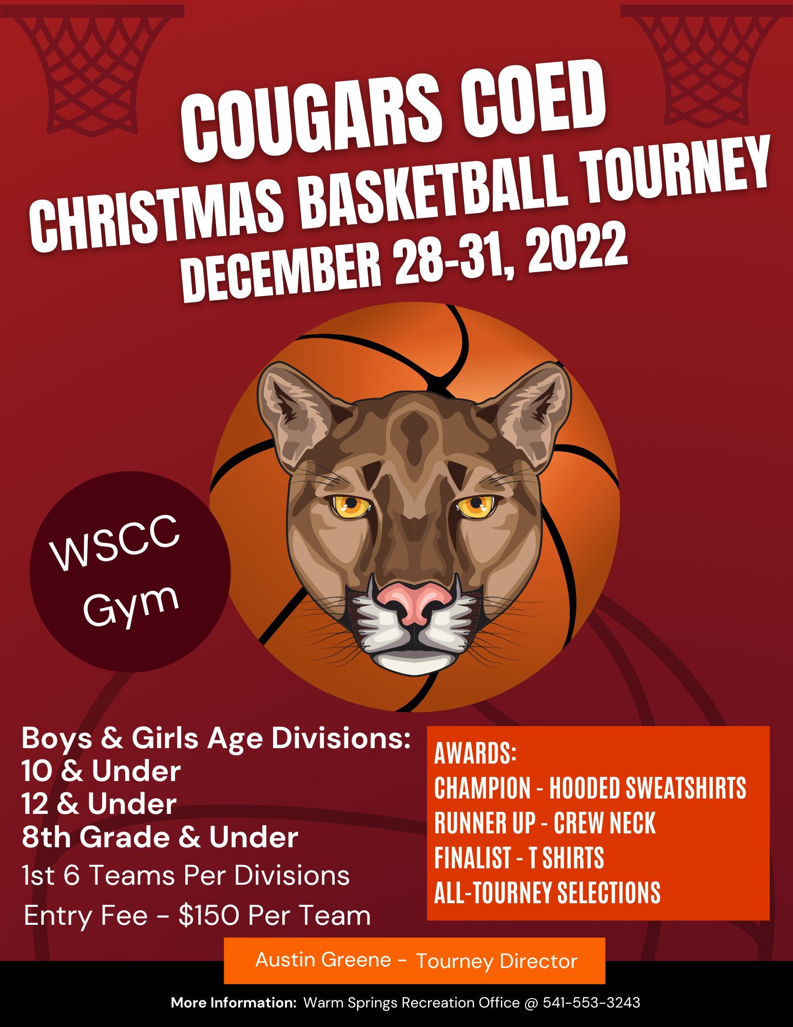 Cougars Youth Basketball Tourney KWSO 91.9